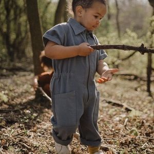 Noble Carriage kids utility suit blue/grey 24 months